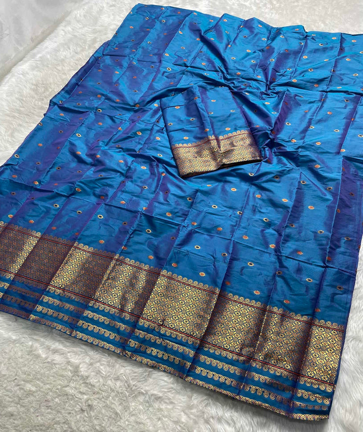Copper Jari - Dhaga Mina - Mix Set Mekhela Sador