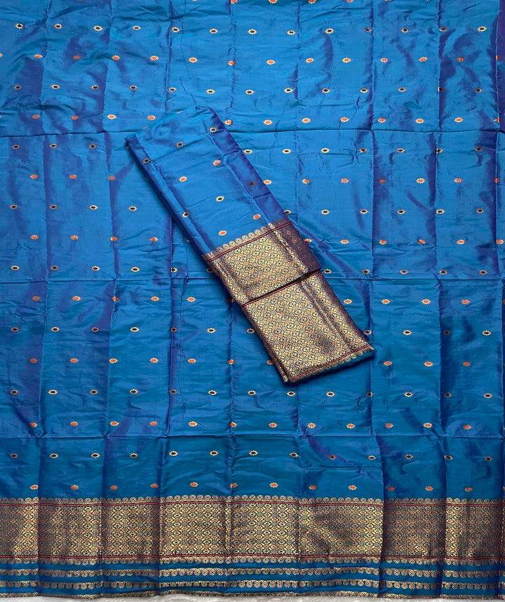 Copper Jari - Dhaga Mina - Mix Set Mekhela Sador