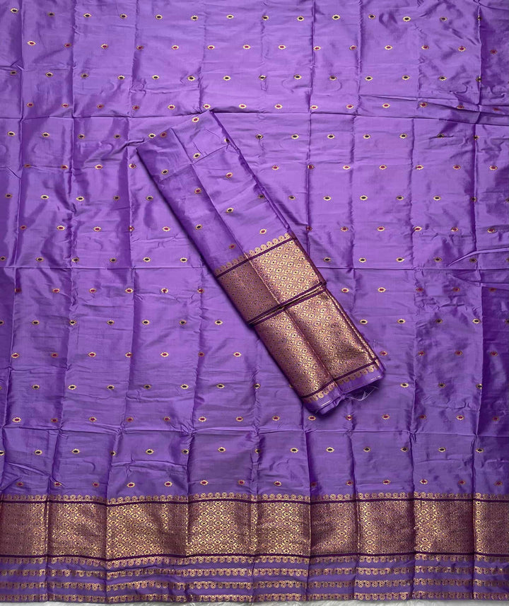 Copper Jari - Dhaga Mina - Mix Set Mekhela Sador