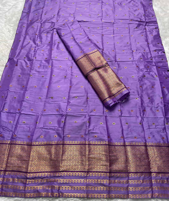 Copper Jari - Dhaga Mina - Mix Set Mekhela Sador