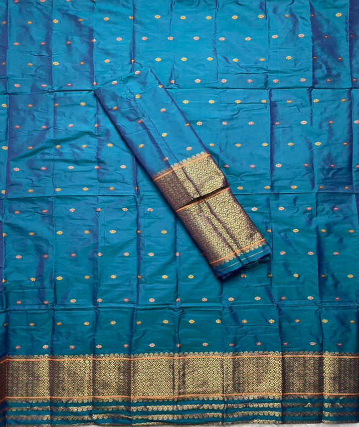 Copper Jari - Dhaga Mina - Mix Set Mekhela Sador