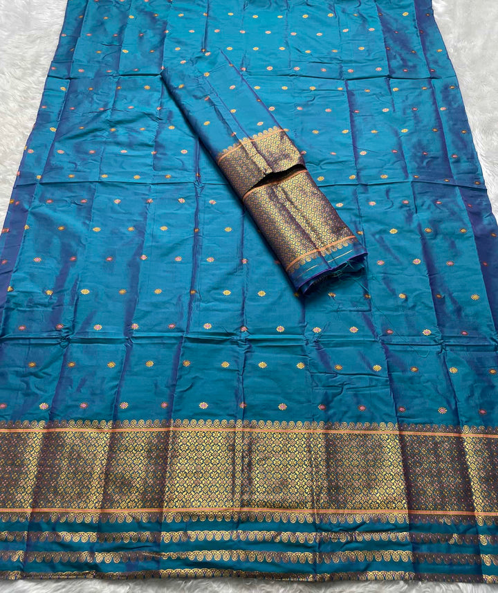 Copper Jari - Dhaga Mina - Mix Set Mekhela Sador