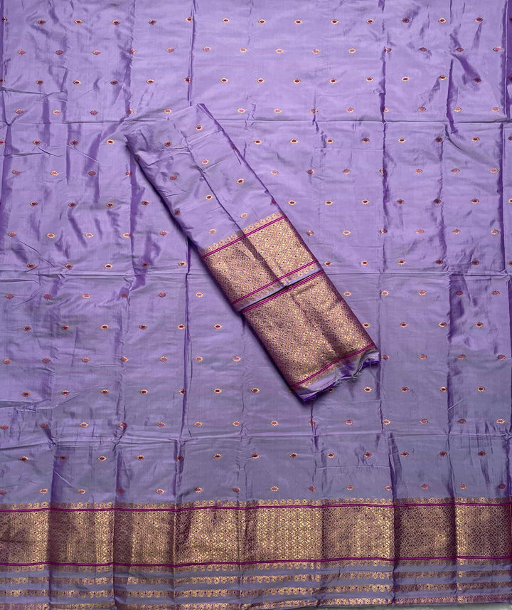 Copper Jari - Dhaga Mina - Mix Set Mekhela Sador