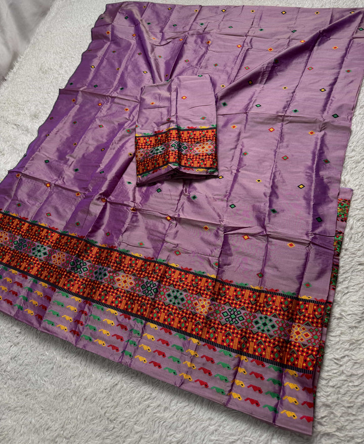 Multi-Dhaga Work Mix Set Mekhela Sador