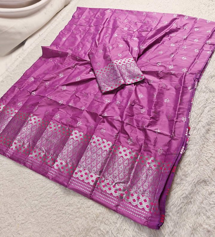 Silver Jari Mix Set Mekhela Sador