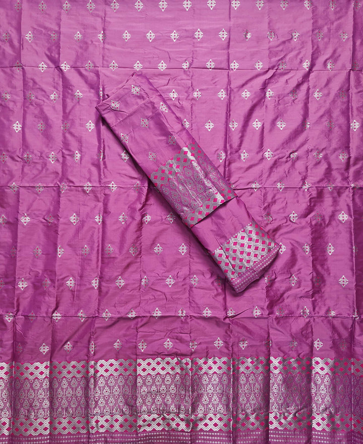 Silver Jari Mix Set Mekhela Sador