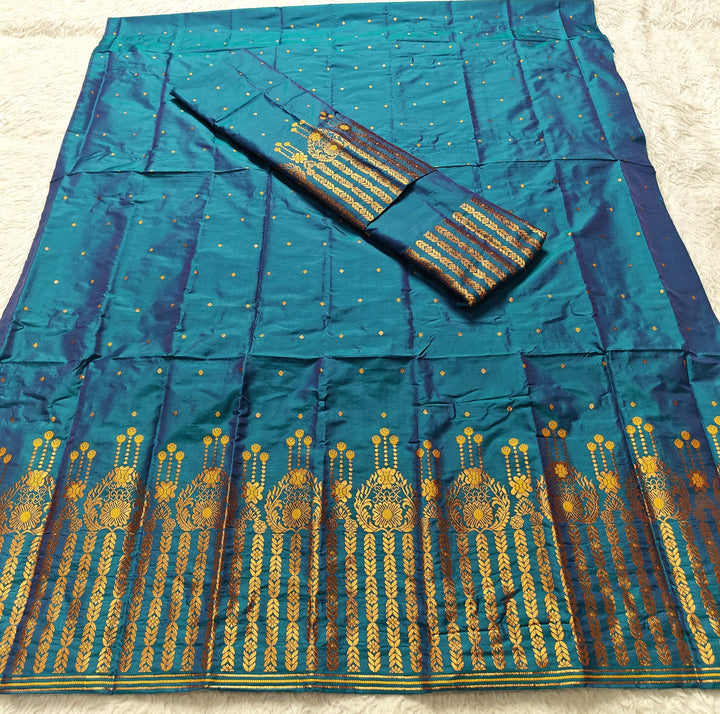 Copper Jari Mix Set Mekhela Sador