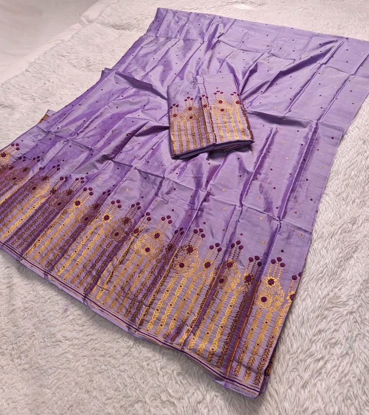 Copper Jari Mix Set Mekhela Sador