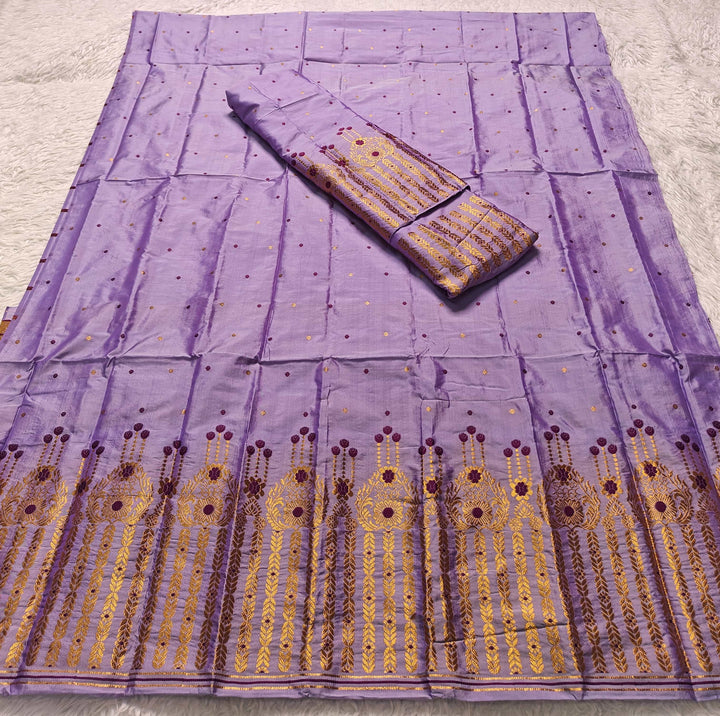 Copper Jari Mix Set Mekhela Sador