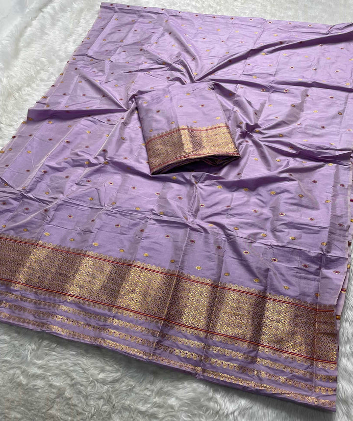 Copper Jari - Dhaga Mina - Mix Set Mekhela Sador