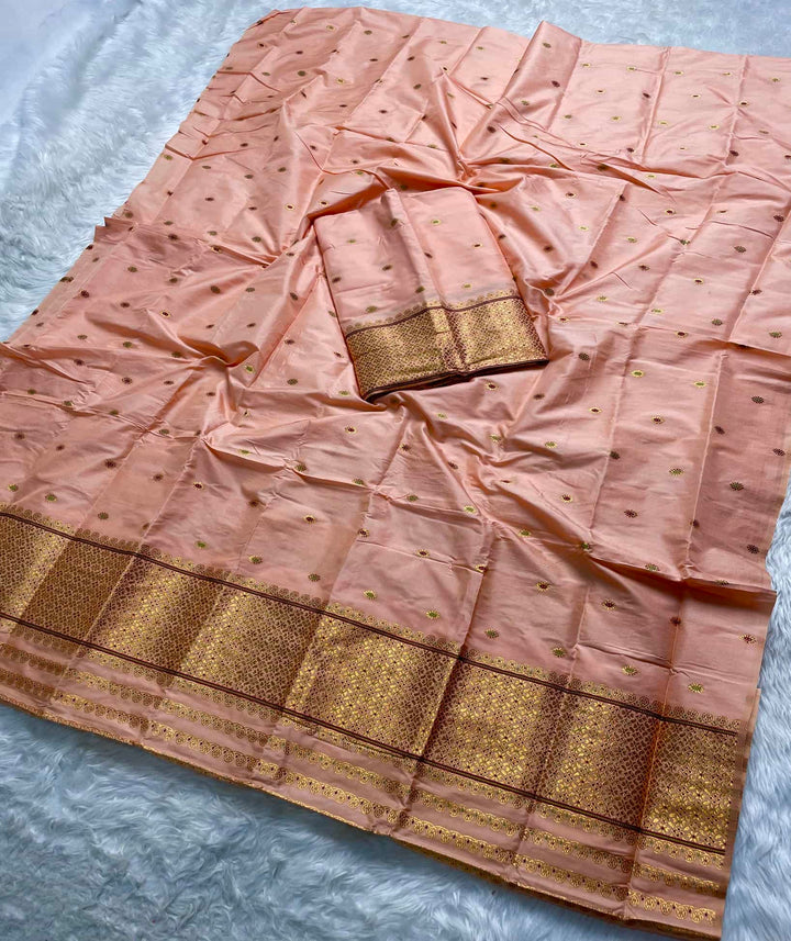 Copper Jari - Dhaga Mina - Mix Set Mekhela Sador