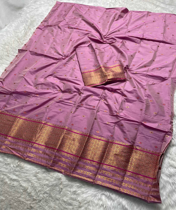 Copper Jari - Dhaga Mina - Mix Set Mekhela Sador