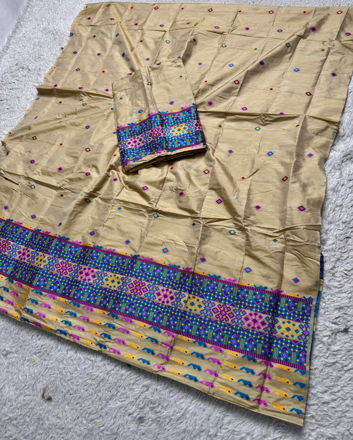 Multi-Dhaga Work Mix Set Mekhela Sador