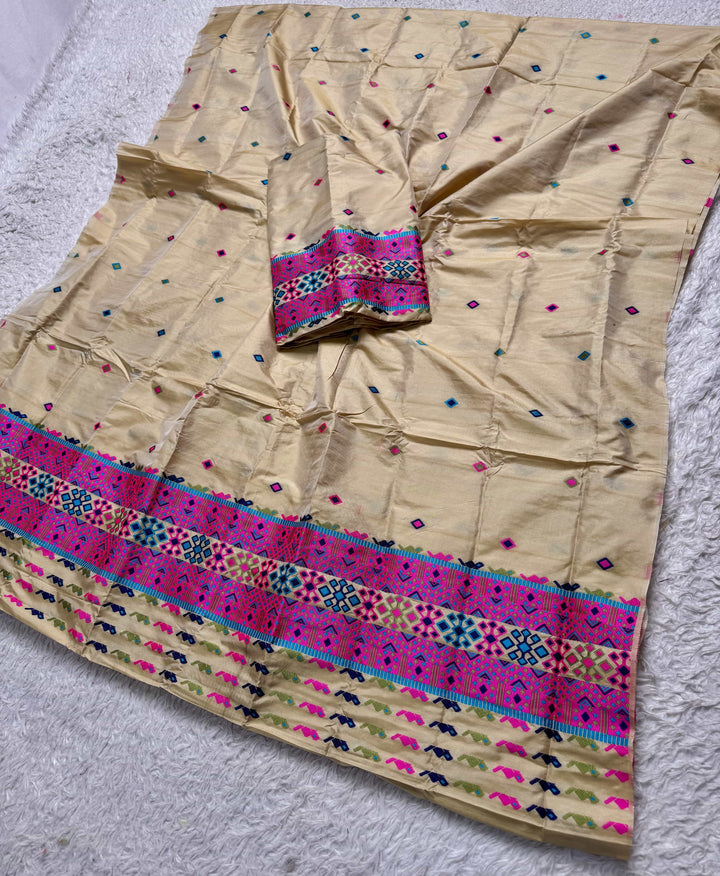 Multi-Dhaga Work Mix Set Mekhela Sador