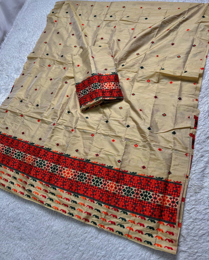 Multi-Dhaga Work Mix Set Mekhela Sador