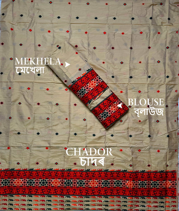 Multi-Dhaga Work Mix Set Mekhela Sador