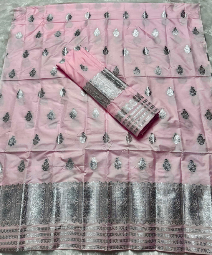 Silver Jari Mix Set Mekhela Sador