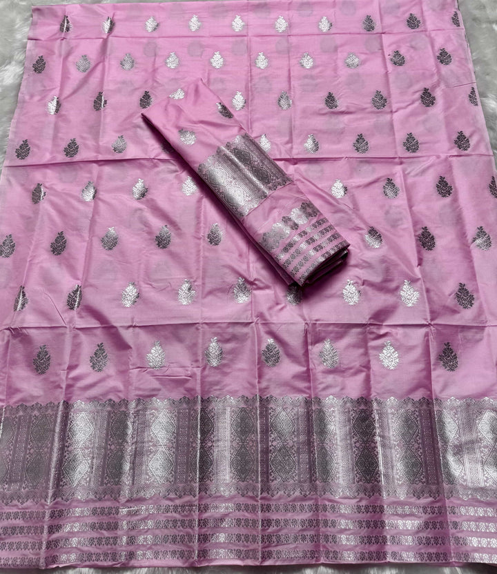 Silver Jari Mix Set Mekhela Sador