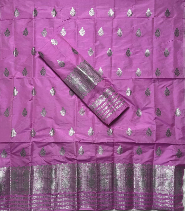 Silver Jari Mix Set Mekhela Sador