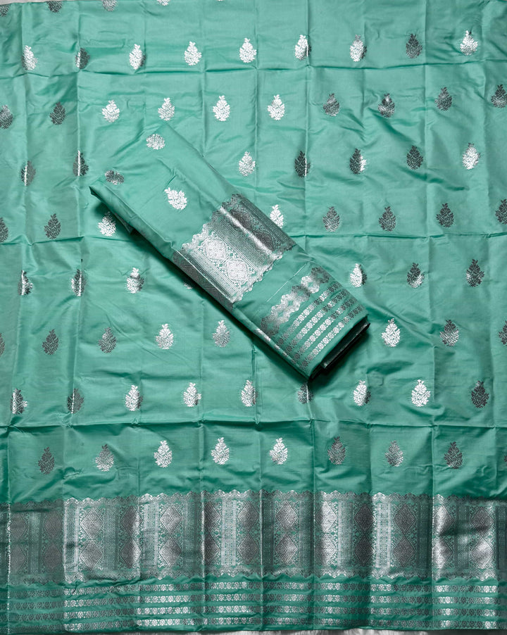 Silver Jari Mix Set Mekhela Sador