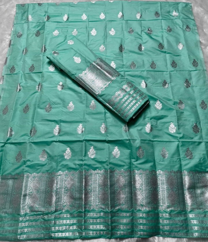 Silver Jari Mix Set Mekhela Sador