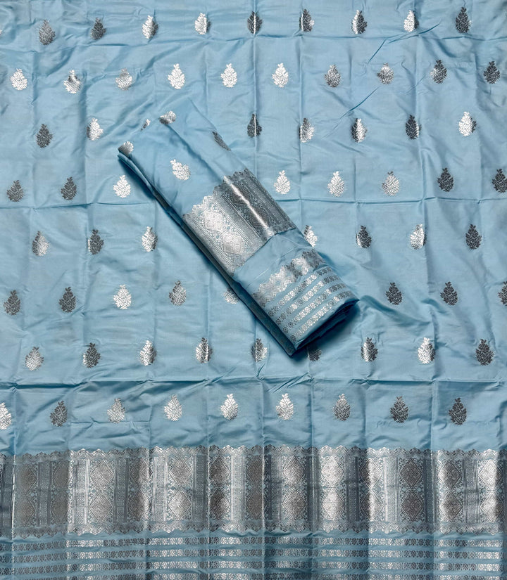 Silver Jari Mix Set Mekhela Sador