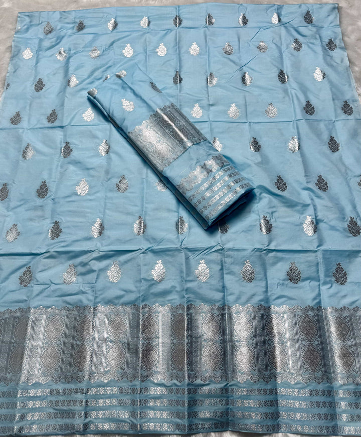 Silver Jari Mix Set Mekhela Sador