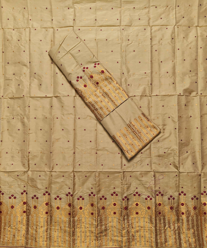 Copper Jari Mix Set Mekhela Sador