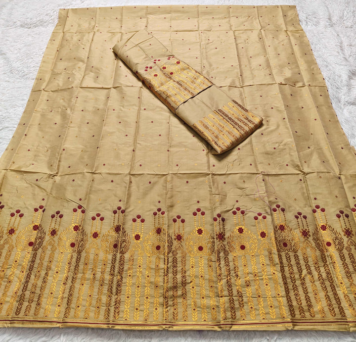 Copper Jari Mix Set Mekhela Sador