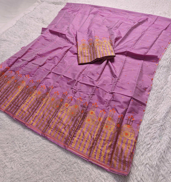 Copper Jari Mix Set Mekhela Sador