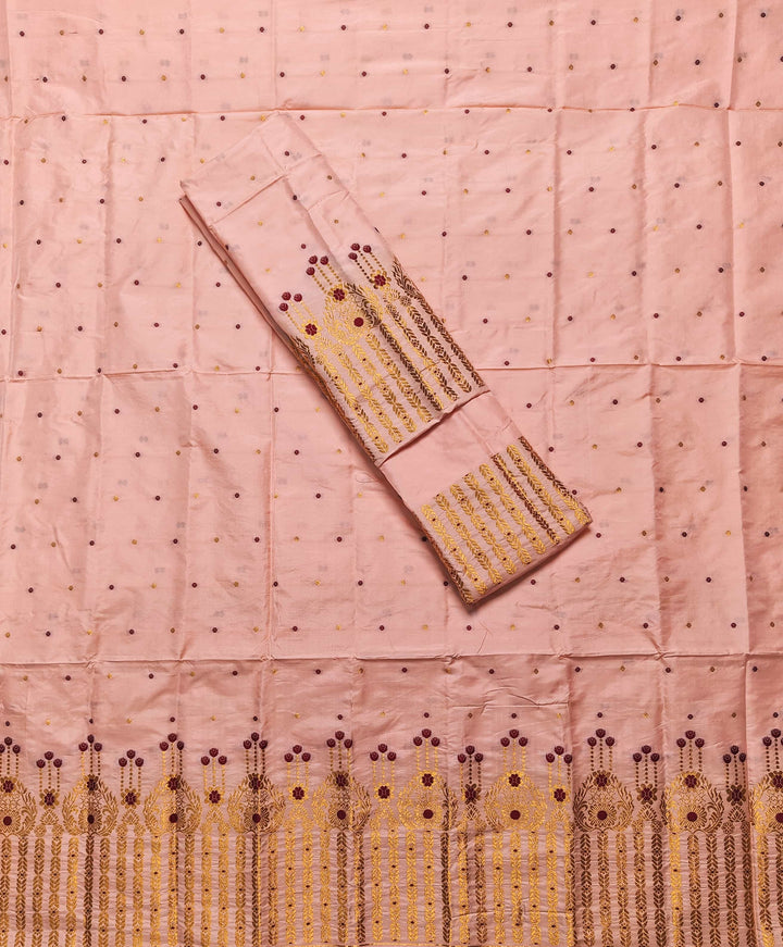 Copper Jari Mix Set Mekhela Sador
