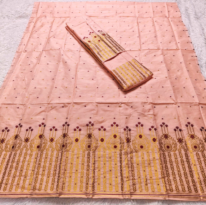 Copper Jari Mix Set Mekhela Sador