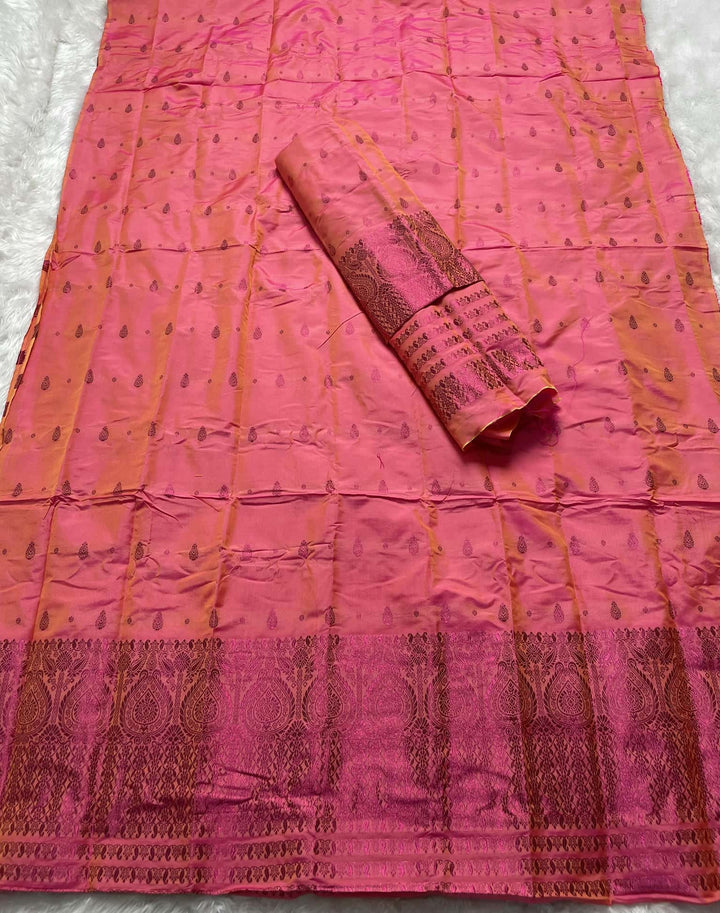 Colouring Jari Mix Set Mekhela Sador