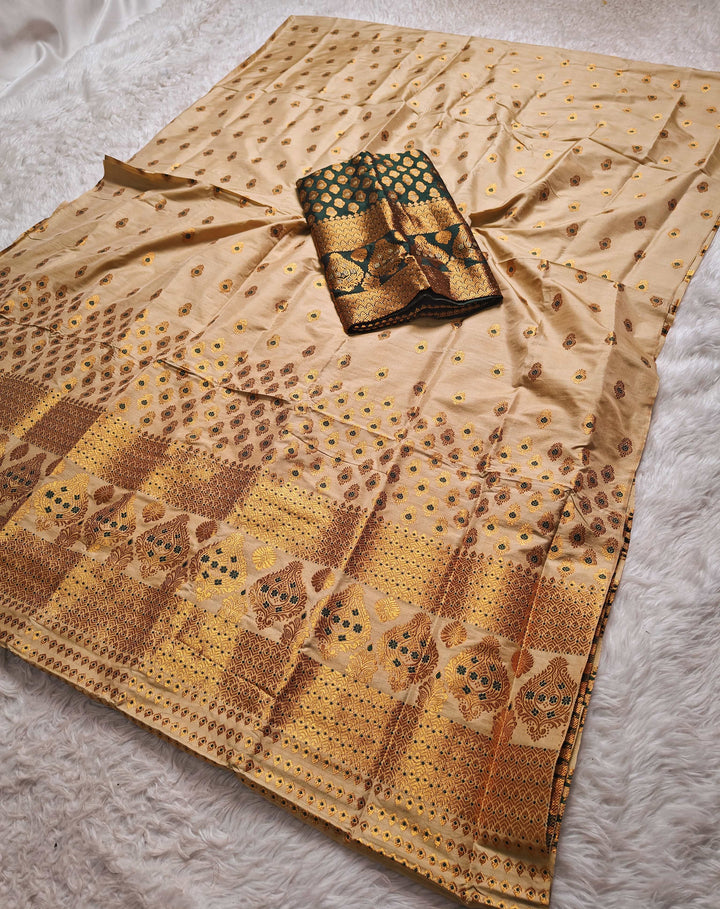 Muga* Contrast Mix Set Mekhela Sador
