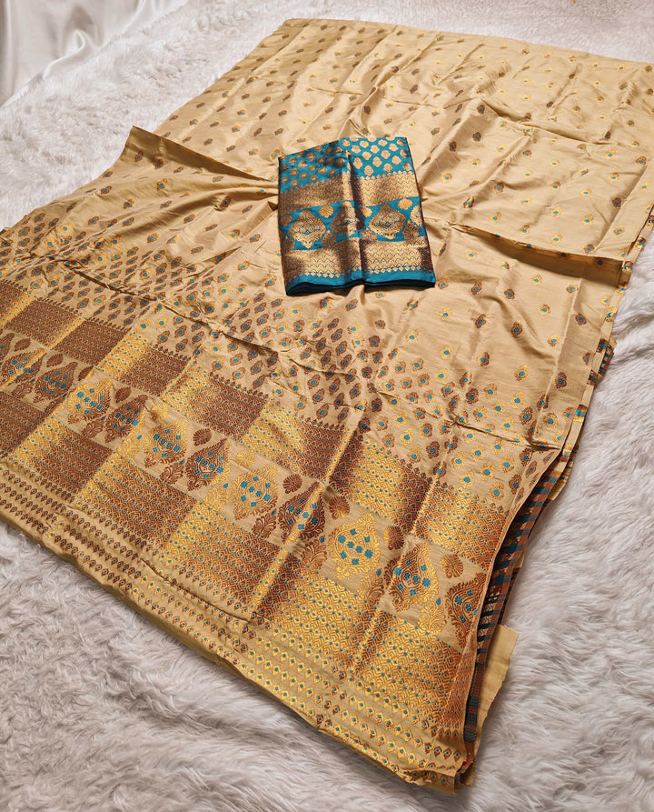Muga* Contrast Mix Set Mekhela Sador
