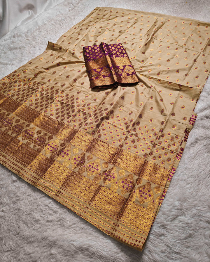 Muga* Contrast Mix Set Mekhela Sador