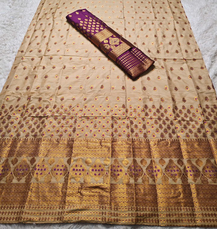 Muga* Contrast Mix Set Mekhela Sador
