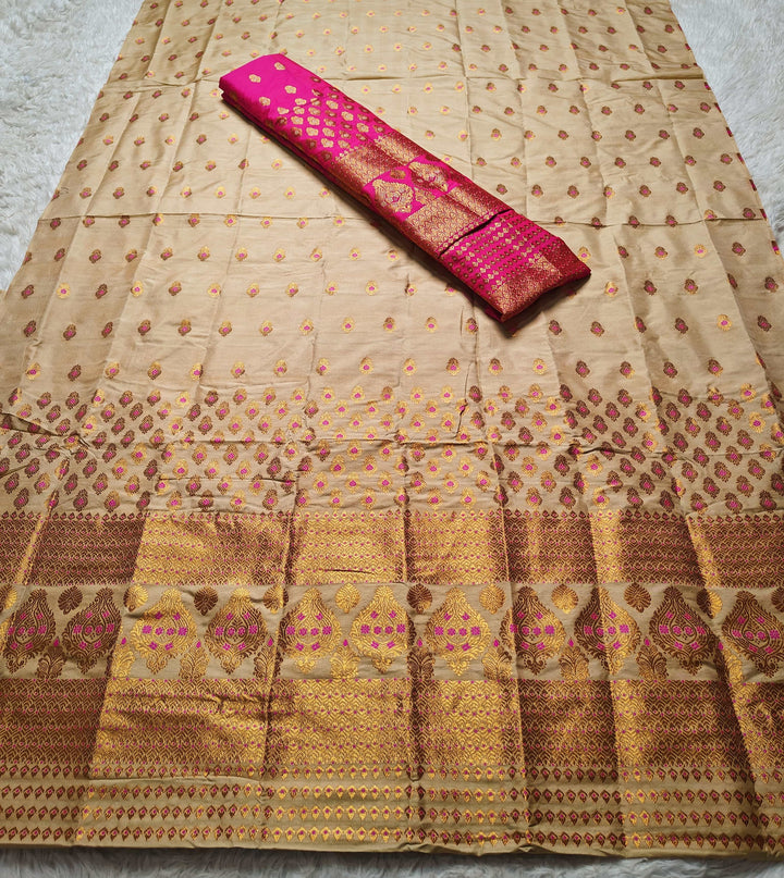 Muga* Contrast Mix Set Mekhela Sador
