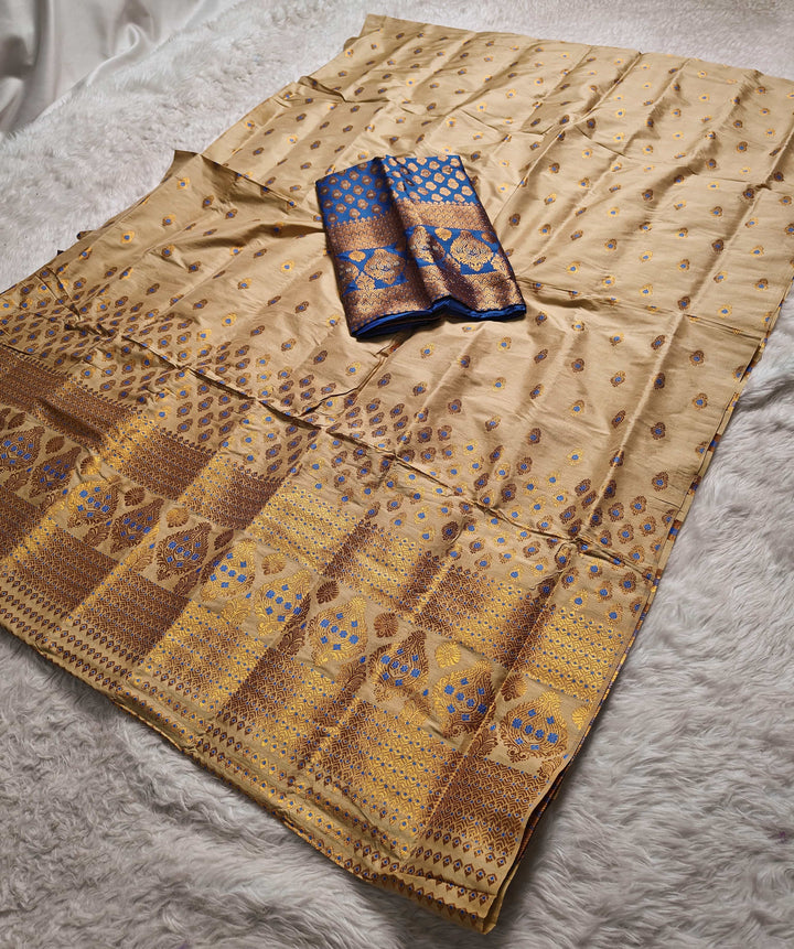 Muga* Contrast Mix Set Mekhela Sador