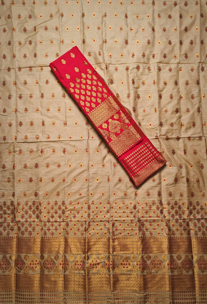 Muga* Contrast Mix Set Mekhela Sador