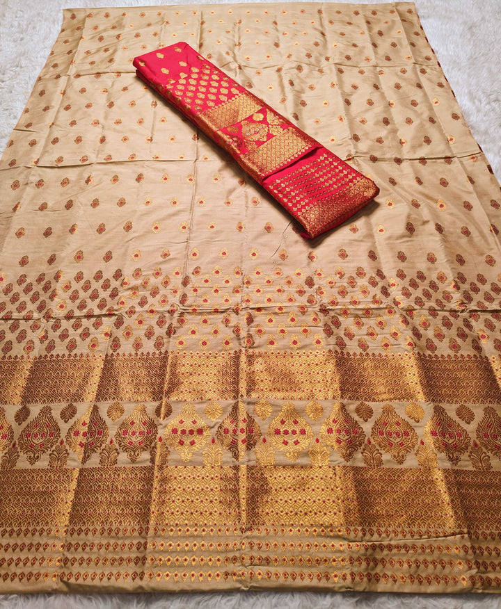 Muga* Contrast Mix Set Mekhela Sador