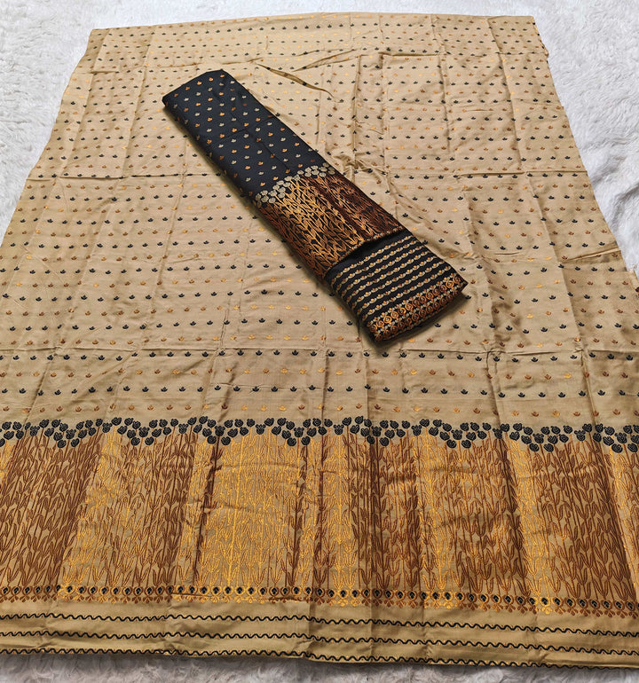 Muga* Contrast Mix Set Mekhela Sador