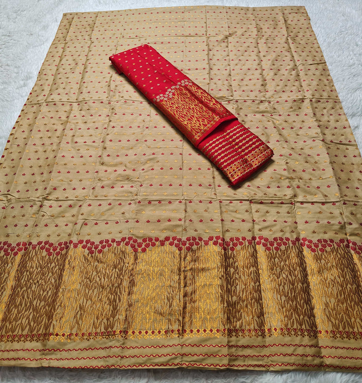 Muga* Contrast Mix Set Mekhela Sador