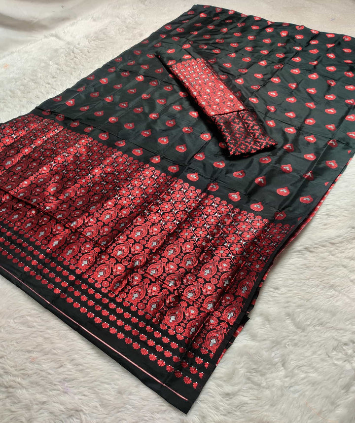 Mix Pat Mekhla Chador - Mix Designs - Clearance Sale