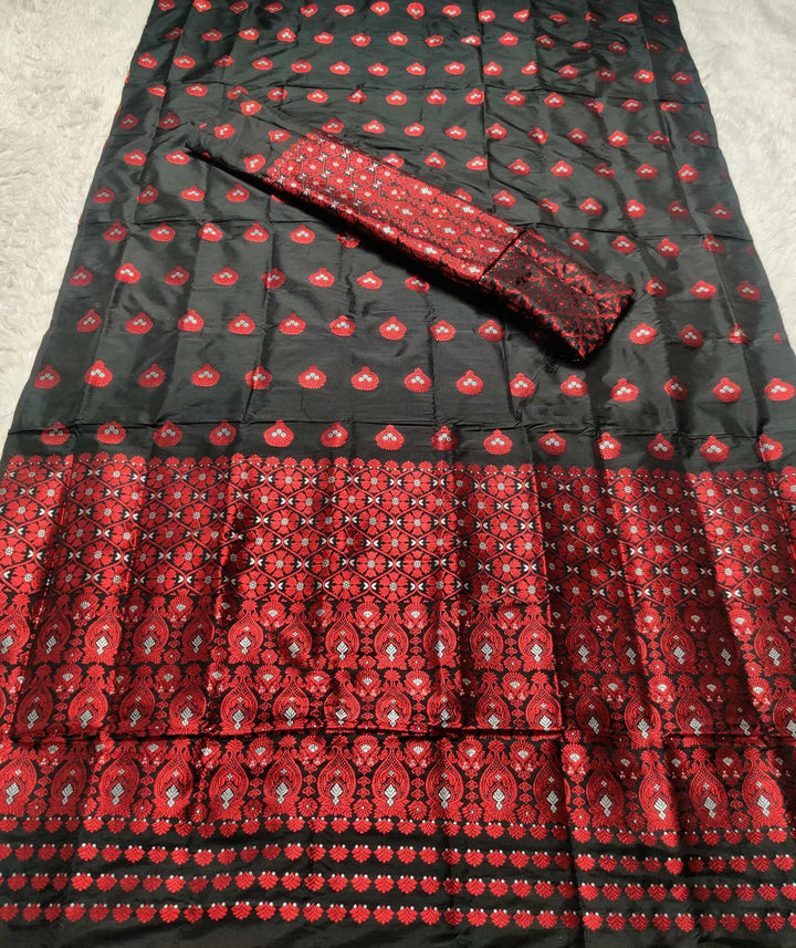 Mix Pat Mekhla Chador - Mix Designs - Clearance Sale