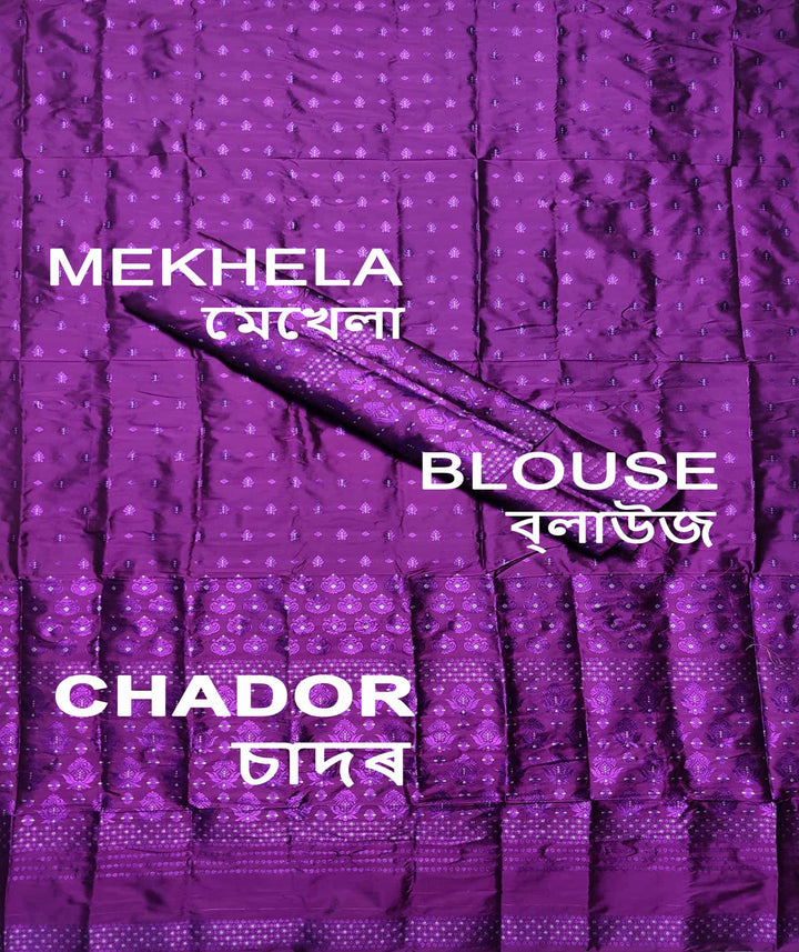 Colouring Jari Mix Set Mekhela Sador