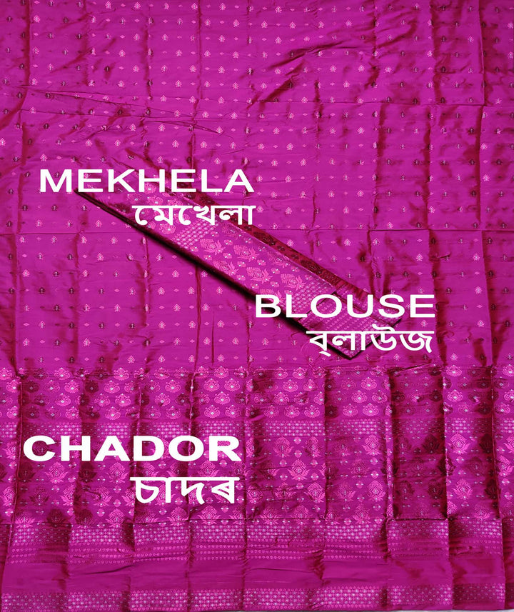 Colouring Jari Mix Set Mekhela Sador