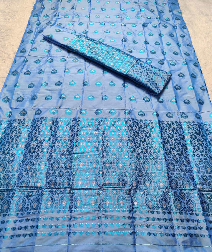 Mix Pat Mekhla Chador - Mix Designs - Clearance Sale