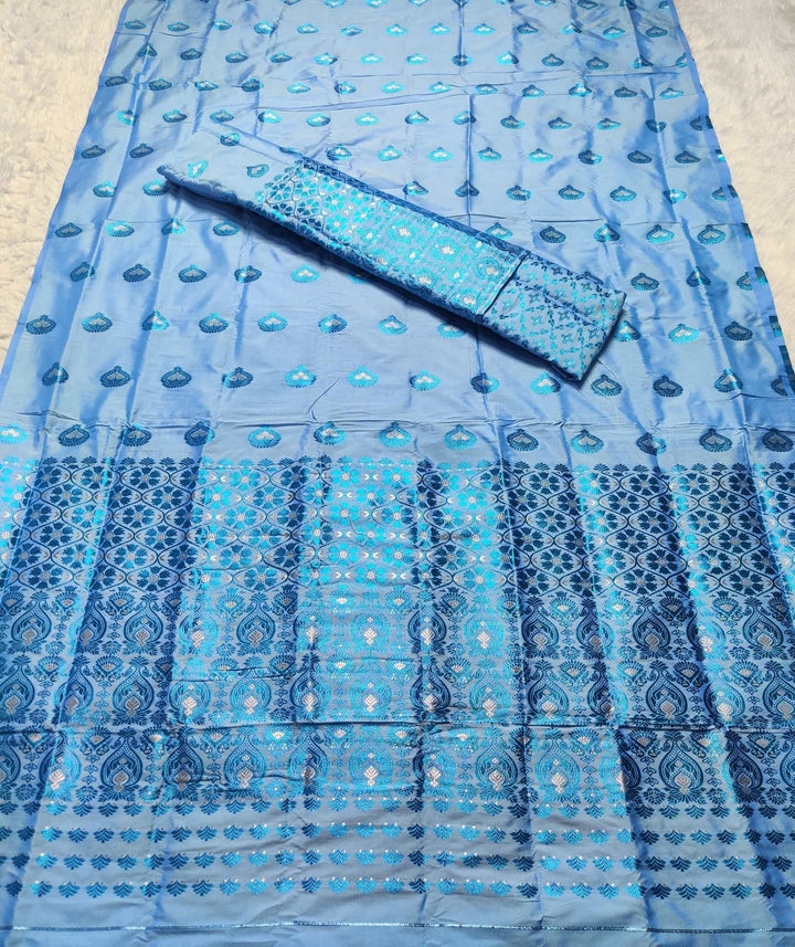 Mix Pat Mekhla Chador - Mix Designs - Clearance Sale