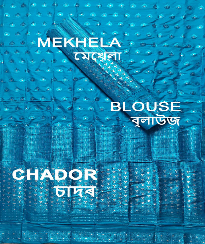 Mix Pat Mekhla Chador - Mix Designs - Clearance Sale